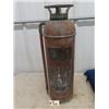 Image 1 : Canadian Pacific Railway, Copper Fire Extinguisher with Brass Tag 24" Tall