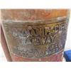 Image 2 : Canadian Pacific Railway, Copper Fire Extinguisher with Brass Tag 24" Tall