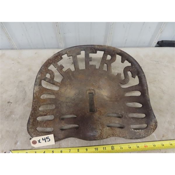 Peter's Cast Implement Seat