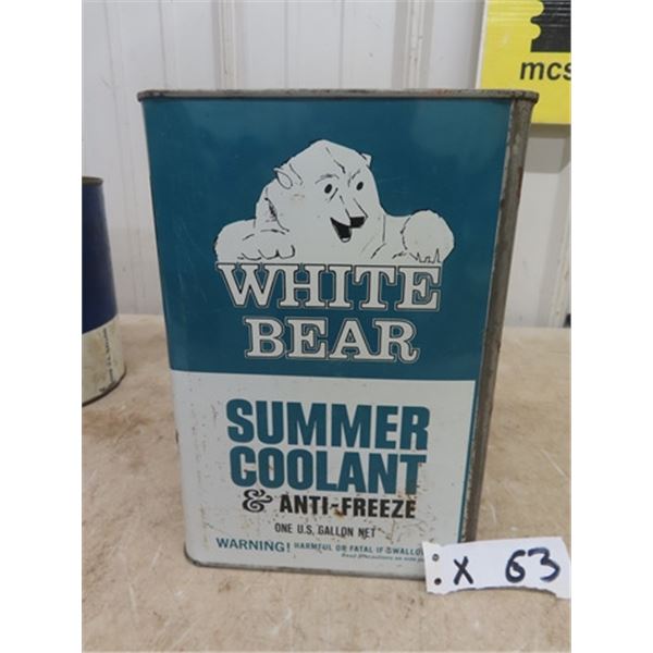 White Bear Antifreeze Tin 1 US Gal