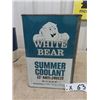 Image 1 : White Bear Antifreeze Tin 1 US Gal