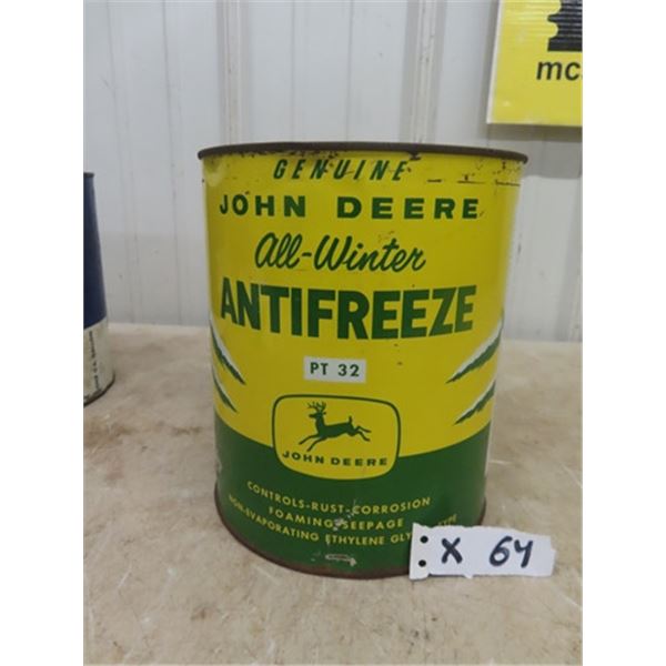 John Deere Antifreeze Tin 1 Gal