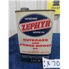 Image 1 : Zephyr Outboard Motor Oil Tin 1 Quart