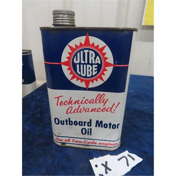 Ultra Lube Outboard Motor Oil Tin 1 Quart