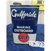 Image 1 : Gulf Marine Outboard Motor Oil Tin 1 Quart