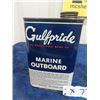 Image 3 : Gulf Marine Outboard Motor Oil Tin 1 Quart