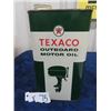 Image 1 : Texaco Outboard Motor Oil Tin with Product 1 Quart