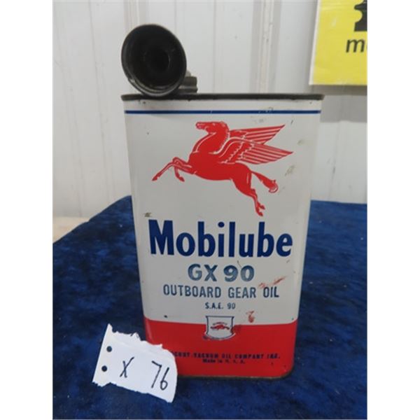 Mobilube Gx90 Outboard Motor Oil Tin 1 Quart