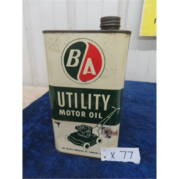 BA Outboard Motor Oil Tin