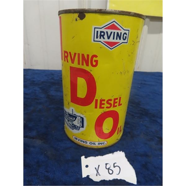 Irving Diesel Oil Tin 1 Quart