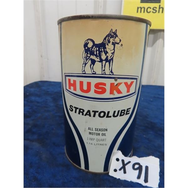 Husky Motor Oil Tin with Product 1 Quart