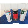 Image 2 : 3 Outboard Motor Oil/Lubricant Tins all 16 oz 1) Quaker State, 1) Johnson, 1) Castrol with Product