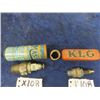 Image 1 : 2 Vintage Spark Plugs with Metal Case 1) Master, 1) KLG
