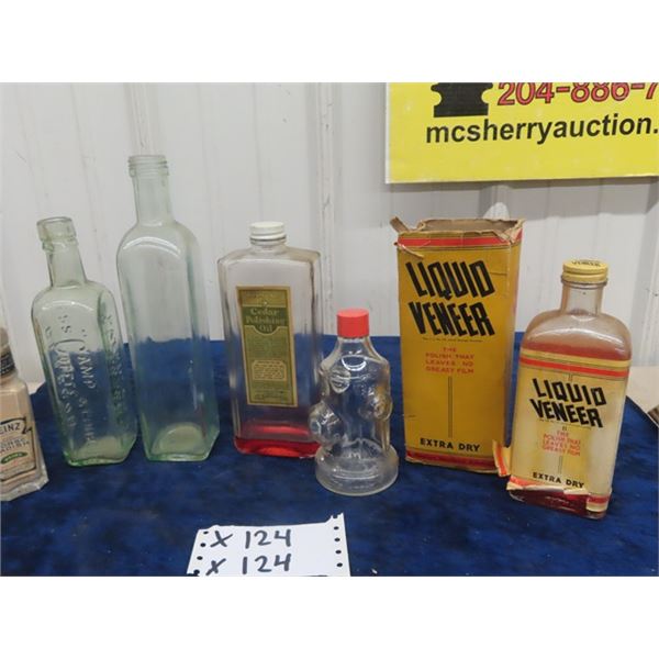 Lot of Bottles - Household Products