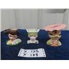 Image 1 : 3 Head Vases; 1 Chicklet, 2) Head Vases 4" Tall