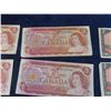 Image 4 : 4-1954 Canadian $2 Bills & 2 -1974 $2 Bills