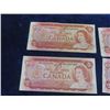 Image 5 : 4-1954 Canadian $2 Bills & 2 -1974 $2 Bills