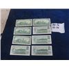 Image 4 : 4 Canadian $1 bills 1867-1967 & 4 -1973 $1 Bills