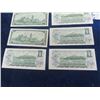 Image 6 : 4 Canadian $1 bills 1867-1967 & 4 -1973 $1 Bills