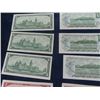 Image 8 : 10 Canadian $1 Bills; 5 between 1867- 1967 + 5 1973 &  10 - $2 Bills 5 are 1954 + 5 1974