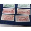 Image 9 : 10 Canadian $1 Bills; 5 between 1867- 1967 + 5 1973 &  10 - $2 Bills 5 are 1954 + 5 1974
