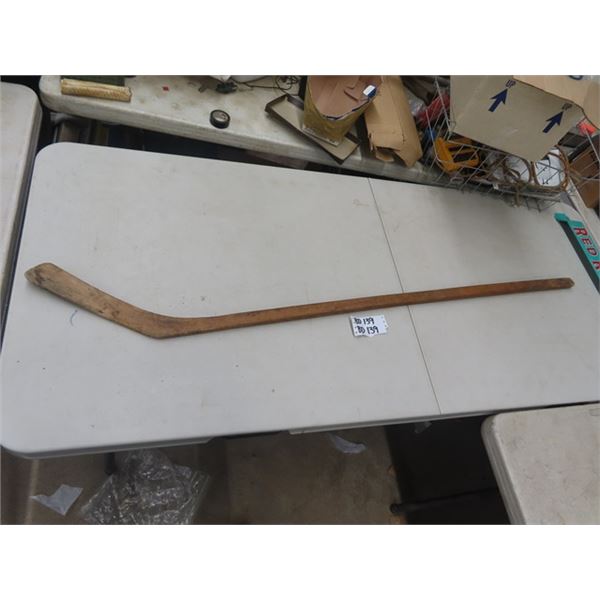 Rarely Seen Museum Quallity One Piece Hockey Stick over 100 Years old