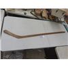 Image 1 : Rarely Seen Museum Quallity One Piece Hockey Stick over 100 Years old