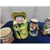 Image 4 : 10 Miniature Toby Mugs 9 of Which Made in England all Good Condition