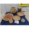 Image 1 : First Nations & Tribal Baskets all in Good Condition & Tribal Drum