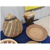 Image 3 : First Nations & Tribal Baskets all in Good Condition & Tribal Drum