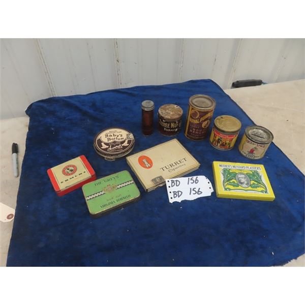 Rare and Unusual Tins; Tobacco and Other Products