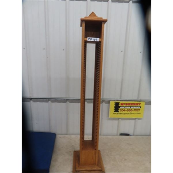 Oak CD Stand 52" Tall