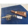 Image 1 : Brass Cannon Display 10" Long & Stock with Badge