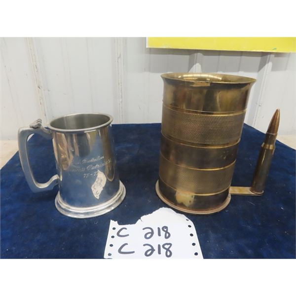 Trench Art Mug from 1954 M14 Casing