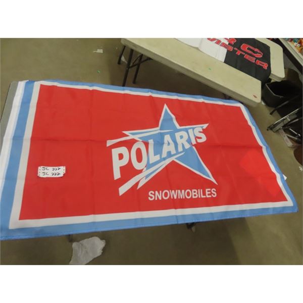 Polaris Snowmobile Flag 34" x 58" New Old Stock