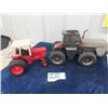 Image 1 : 2 Die Cast Tractor; 1) International 66 Series & Cast iH 4994 in Rough Condition