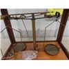 Image 3 : Pharmacy Scale with Glass Case & Weights in Nice Condition