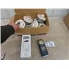 Image 1 : Box Light Box Fixtures, Stud Finder, Laser Level Combo & Meter Mist 3000