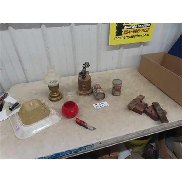 Coleman Blow Torch & Standard Formaldehyde Cans