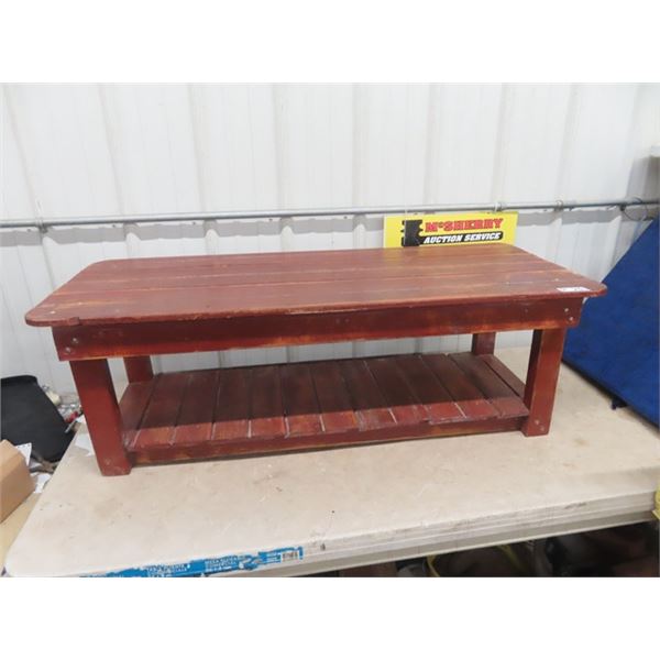 Wooden Coffee Table 16.5" x 48" x 19.5"