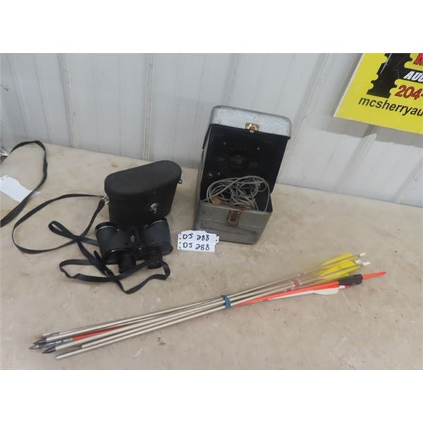 Bushnell 7x35 Binoculars, 9 Arrows, Herters Fish Finder