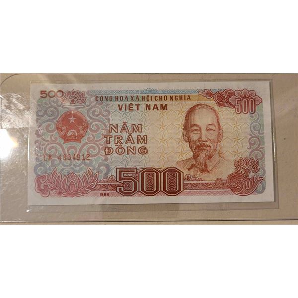 Vietnam 500 Dong 1988 BANKNOTE Nam Tram Great Condition