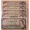 Image 1 : 5 1867 -1967 $1.00 Notes  GP0721118, GP0903407, GP4043753, GP4635495, & GP4744743 - sellers research