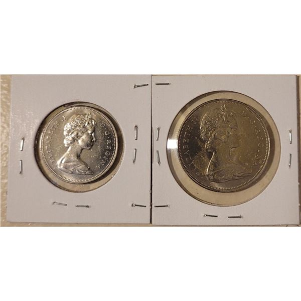 1969 Dollar & 1969 50 cent piece  only 4,809,313 & 7,112,929 minted respectively- sellers research n