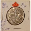 Image 1 : 1950 Design 50 cent piece 80% SILVER Low mintage quality coin great details and brightness