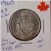 Image 1 : 1960 50 cent piece  80% silver Low mintage 3,488,897 MS64