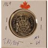 Image 1 : 1969 50 cent piece Low mintage 7,112,929 MS64