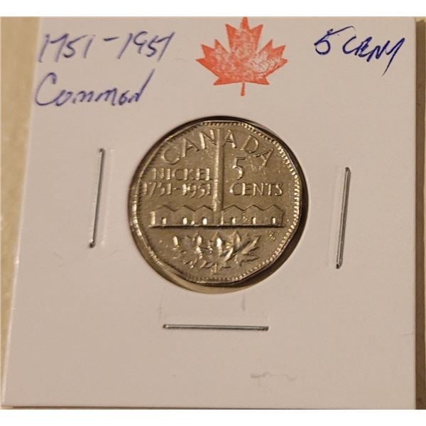 1751-1951 Common MS 63 5 cent