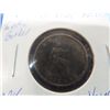 Image 3 : 1860 British Farthing Toothed Border dark Brown Young Queen Victoria