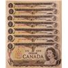Image 3 : SEVEN 1974 $1.00 Notes BFG3065765, BFE3738723 , BFE3846452,  BFE3567971, BFF6978148, BFK0353467 & EG